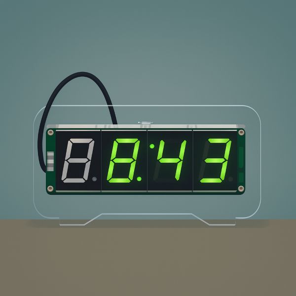 Ceas cu afișaj verde