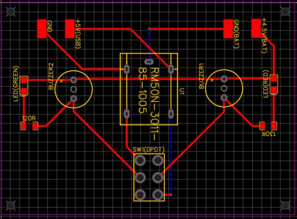 PCB alarmă curent electric